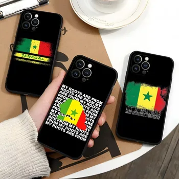 Senegalas Vėliavos Telefono dėklas Skirtas Iphone 12ProMax 11 13 14 Pro Xs Max Mini Xr X 7 8 6 6s Plius Funda Dangtis
