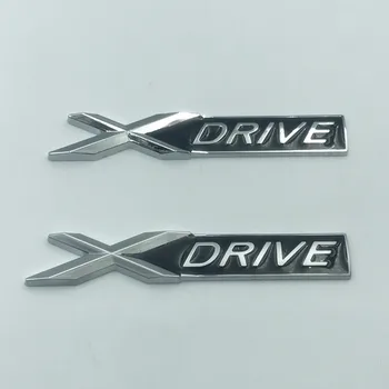 1Pcs XDrive Sparnas Kamieno Logotipas Ženklelis BMW X1 X3 X4 X5 X6 X7 Automobilių Stilius Iškrovimas Talpa Lipdukas