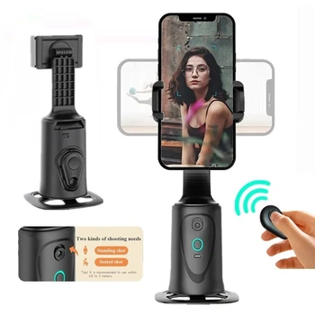 360 Sukimosi Gimbal Stabilizatorius Selfie Stick, Auto Face AI Stebėjimo Stabilizatorius, tolesnės Darbalaukio Gimbal su Belaidžio 