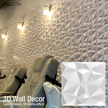 4pcs/12pcs 50x50cm 3D sienų lipduko dekoratyvinis kambarį keraminių plytelių sienų vandeniui 3D sieninės tapetai, vonios kambarys, virtuvė,