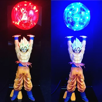 Anime Naktį Lempos Dragon Ball Pasienio Gyvybiškai Kulka Gokas Super Saiyan Stalo Lempa Led Šviesos Kūrybos Rankų Darbo Žaislas Dovanos