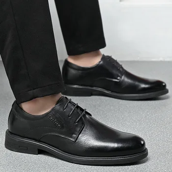 BCEBYL naujas mados vyriški vienos karvės odos batai oficialų vyriški odiniai batai suvarstomi odiniai laisvalaikio sportiniai vyriški bateliai vyrams batai