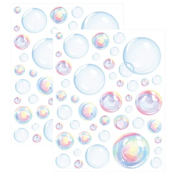 Burbulų Sienos Lipdukai Vandenyno Vonios Kambarys Lipdukas Pagal Jūros Sienos Meno Dekoro Vinilo Burbulas 