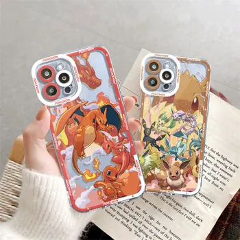 Charizard Squirtle P-Pokemon Soft Case for Samsung Galaxy S23 Ultra 5G S10 S21 FE 10 Pastaba Lite S20 Plius S22 A12 A23 A02 Fundas