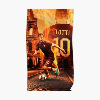 Francesco Totti Dizainas, Iliustracija Plakatas Namo Kambaryje Juokinga Derliaus Apdaila, Dažymas Spausdinti Nuotraukų Modernus Sieninis Be Rėmelio