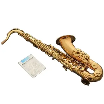 Geriausia Kokybė, T-901 Saksofonas Tenoras Paramos Aukso klavišą Tenoras B butas Muzikos instrumentų Sax su Kandiklio Profesinės