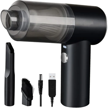 Handheld Vacuum Cleaner Belaidžius Nešiojamuosius Darbalaukio Dulkių Naminių gyvūnų Plaukų, Dulkių USB Įkrovimo Automobilių Dulkių siurblys Su LED Šviesa