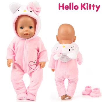 Hello Kitty Kūdikiams Naujagimių Mergina Jumpsuit Drabužius Kawaii ilgomis Rankovėmis Jumpsuits Šiltas Vaikai Cosplay Kostiumas Kūdikiams, Dovanos