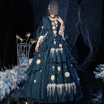 Išskirtinį Viduramžių Marie Moterims, Vakaro Suknelės Viktorijos Renesanso Prom Maskuotis Šalis Teatro Chalatai chalatai de soirée