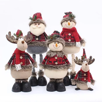 Kalėdų Ornamentu Ištraukiama Sniego šiaurės Elnių Kalėdų Pledas Nuolatinis Namų Dekoro Lėlės Dovana Vaikams 2023 naujieji Metai Apdaila