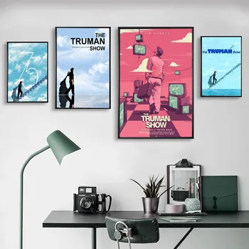 Klasikinis Filmas The Truman Show Plakatas Nr. Įrėminti Kraft Klubas, Baras Popieriaus Derliaus Plakatas Sienos Meno Tapybos Miegamasis Studijų Lipdukai