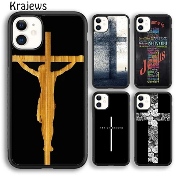Krajews Biblija, Jėzus Kristus, Krikščionių Kryžius modelio Telefonas Case Cover For iPhone 15 SE2020 14 7 8 plus XS XR 11 12 mini pro 13 max
