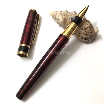 Krokodilas Raudona ir Aukso Metalo Roller Ball Pen Rašyti Pen CR302