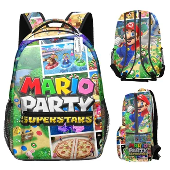 Mario, Super Mario Aplinkinių 2023 Studentų Mokyklos Bag Kuprinė SuperMario Visą Spausdinti Kuprinė Vaikų Dovanų