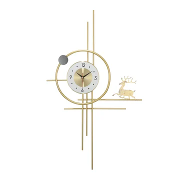 Medinės grotelės sieninis laikrodis asmenybės kūrybos kambarį laikrodis mados, Šiaurės, šviesos, prabangus restoranas, paprastas laikrodis