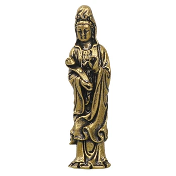 Miniatiūriniai Buda Guan Yin Bodhisatvos Bronzinė Budos Statula Mažųjų Kraštovaizdžio Puošmena Antikvariniai Bronzos Dirbiniai