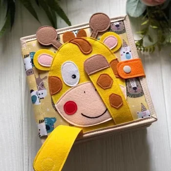 Montessori Žaislai, Žirafa Medžiaga Knyga Ramioje Žaislai Užimtas Valdybos 3D Manė, Knygos Pradžioje Švietimo Įpročius Žinias, Plėtoti Žaislas