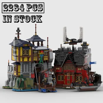 Naujas SS-150348 Pilis ir Piratai (ir Cthulhu) Statyba Blokai, Plytos Filmo Scena Asamblėjos Vaikams, Vaikams, Žaislai, Gimtadienio Dovanos