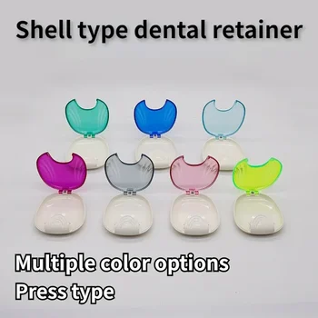 Ortodontinis Paspauskite Atvira Laikiklis Atveju Dantų Protezų FalseTeeth Talpinimo Nešiojamų Plastiko Dalinis Dirbtiniai Dantys Dantų Containe Naujas