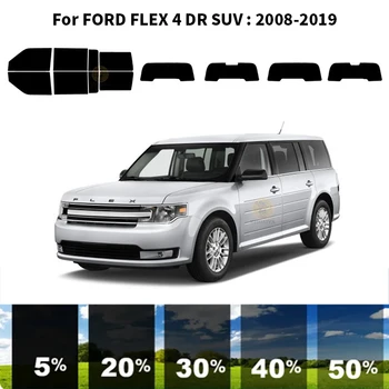 Pjaustytuose nanoceramics automobilių UV Lango Atspalvis, Rinkinys, Automobilių Langų Plėvelės FORD FLEX 4 DR VISUREIGIS 2008-2019