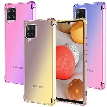 Samsung Galaxy A42 5G Telefono dėklas,Hibridiniai Gradientas TPU Bamperis Smūgio Absorbcijos Lankstus Dangtelis) Samsung Galaxy M42 5G A40 A40s