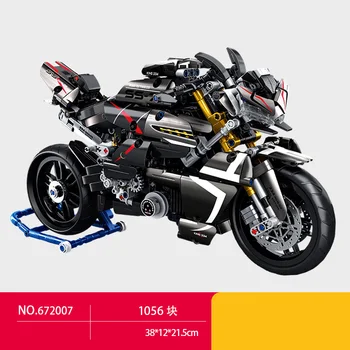 Techniniai Japonija Suzukis GSX1300 B-King Motociklų Kūrimo Bloką, Variklinių Transporto priemonės Modelio Garo Plytų Žaislų Kolekcija mergaitėms Dovanų
