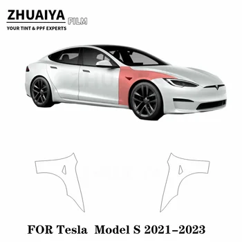 Už Tesla Model S Visas Sparnas PRF Dažų Apsaugos Plėvelė 8mil 2021 2022 2023 automobilių kėbulo filmas