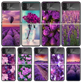 Violetinė Levandų Žiedų Telefono dėklas, skirtas Samsung 