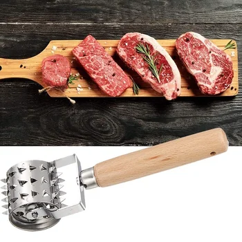 Virtuvės Nerūdijančio Plieno Mėsos Tenderizer Kepsnys Adata Geležinkelių Mėsos Pušų Spyglių Mėsos Tenderizer Virtuvės Įrankis