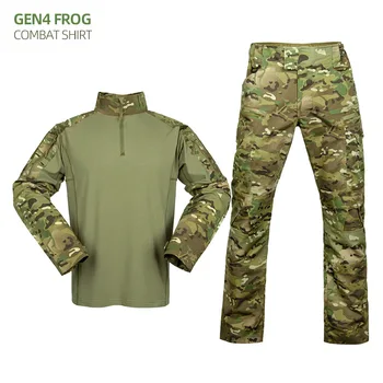 Vyriški vandeniui taktinis varlės kostiumas kostiumas lauko mokymo elastinga dėvėti, atsparus orui karinės maskuotės apranga