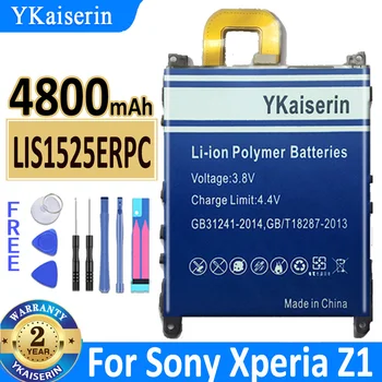 YKaiserin Baterija Sony Xperia Z1 Z 1 L39h Honami TAIP 01F C6902 C6903 C6906 C6943 LIS1525ERPC AGPB011-A001 4800mAh Batteria