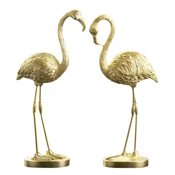 Šiaurės Stiliaus Prabangūs Aukso Flamingo 